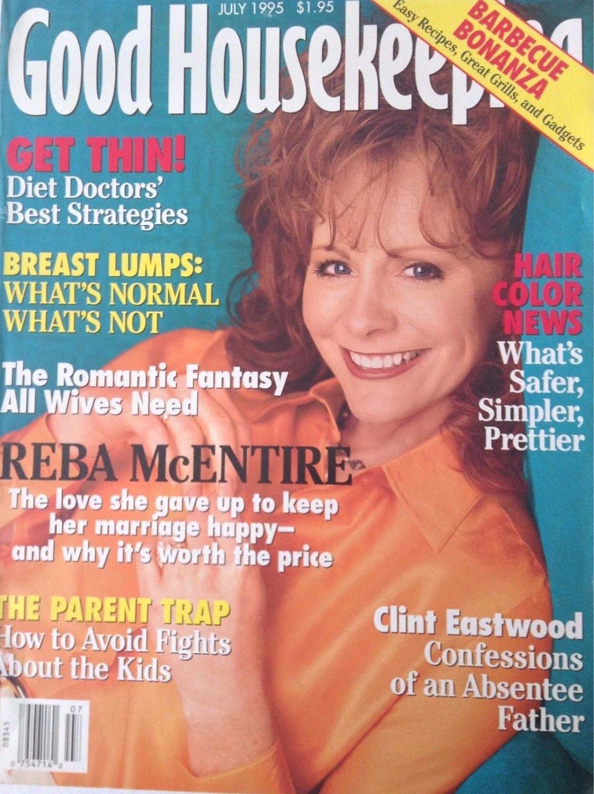 Good Housekeeping July 1995 magazine back issue Good Housekeeping magizine back copy Good Housekeeping July 1995 American womens magazine Back Issue Published by Hearst Publishing Corporation. Covergirl Reba McEntire.