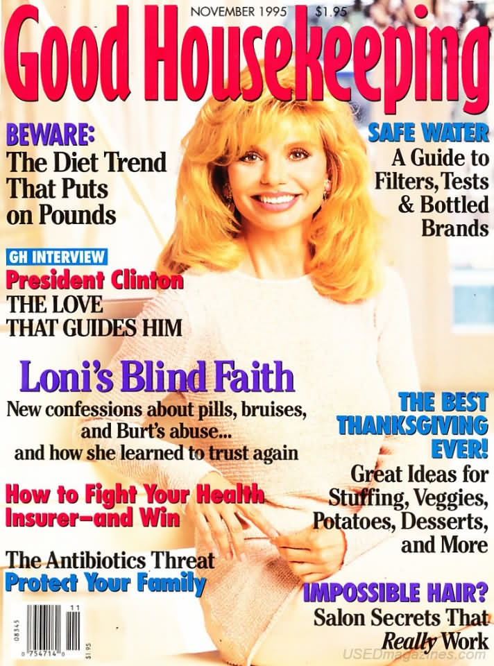 Good Housekeeping November 1995 magazine back issue Good Housekeeping magizine back copy Good Housekeeping November 1995 American womens magazine Back Issue Published by Hearst Publishing Corporation. Beware: The Diet Trend That Puts On Pounds .