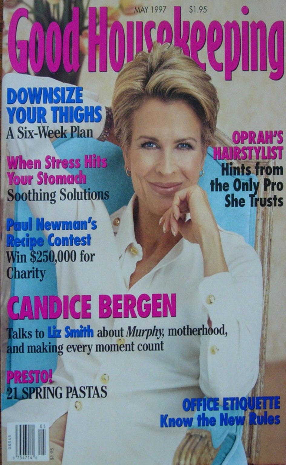 Good Housekeeping May 1997 magazine back issue Good Housekeeping magizine back copy Good Housekeeping May 1997 American womens magazine Back Issue Published by Hearst Publishing Corporation. Covergirl Candice Bergen.