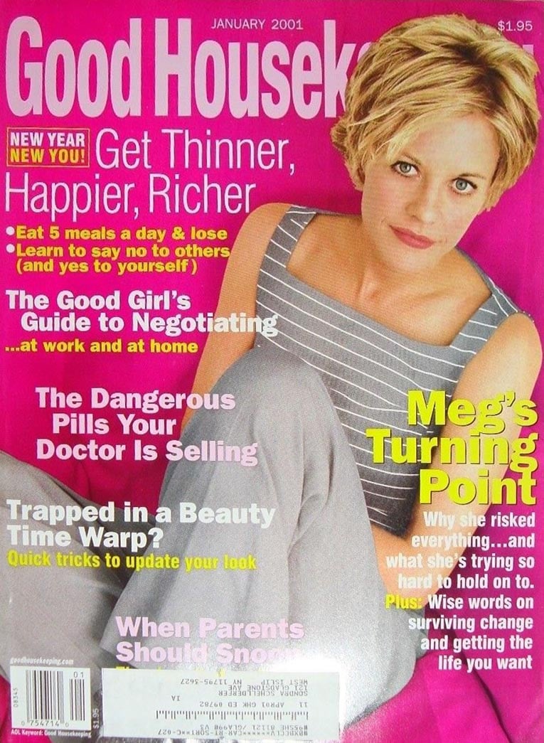 Good Housekeeping January 2001 magazine back issue Good Housekeeping magizine back copy Good Housekeeping January 2001 American womens magazine Back Issue Published by Hearst Publishing Corporation. Get Thinner, Happier, Richer .