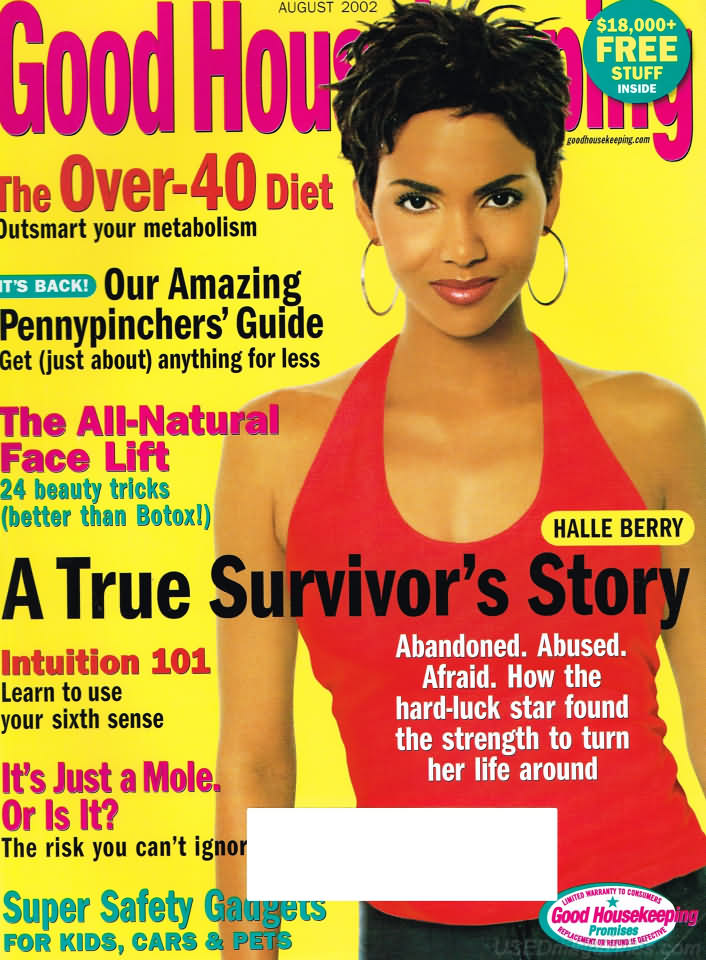 Good Housekeeping August 2002 magazine back issue Good Housekeeping magizine back copy Good Housekeeping August 2002 American womens magazine Back Issue Published by Hearst Publishing Corporation. Covergirl Halle Berry.