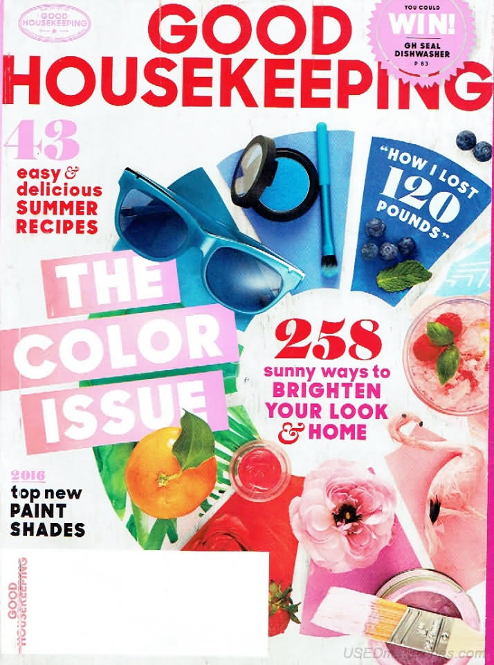 Good Housekeeping June 2016 magazine back issue Good Housekeeping magizine back copy Good Housekeeping June 2016 American womens magazine Back Issue Published by Hearst Publishing Corporation. 13 Easy & Delicious Summer Recipes .