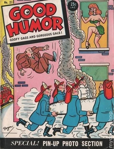 Good Humor # 21, November 1952 magazine back issue Good Humor magizine back copy 