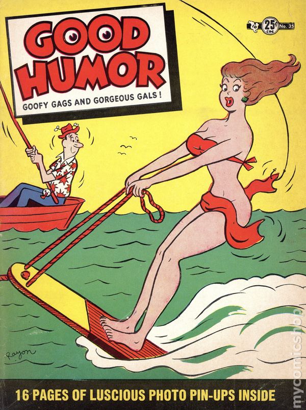 Good Humor # 35, December 1955 magazine back issue Good Humor magizine back copy 
