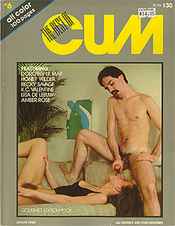 Gourmet Edition # 6, Best of Cum magazine back issue Gourmet Edition magizine back copy 