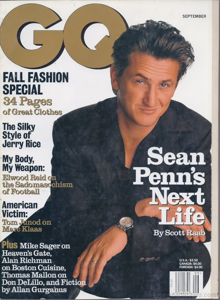 GQ September 1997 magazine back issue GQ magizine back copy 