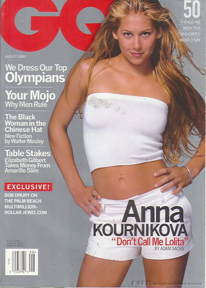 GQ August 2000 magazine back issue GQ magizine back copy 