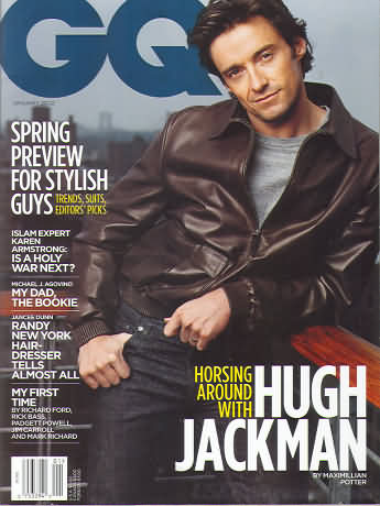 GQ January 2002 magazine back issue GQ magizine back copy 