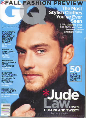GQ July 2002 magazine back issue GQ magizine back copy 