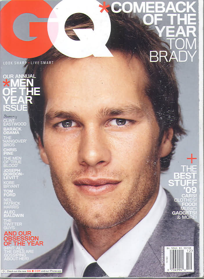 GQ December 2009 magazine back issue GQ magizine back copy 