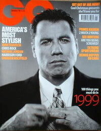 John Travolta magazine cover appearance GQ British January 1999