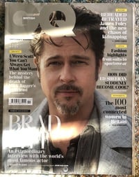 Brad Pitt magazine cover appearance GQ British November 2014