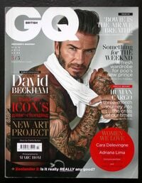 David Beckham magazine cover appearance GQ British March 2016