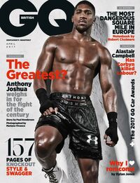 GQ British April 2017 magazine back issue cover image