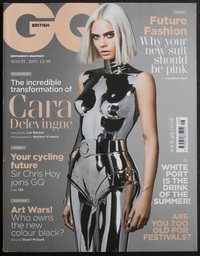 GQ British August 2017 magazine back issue cover image