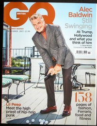 Alec Baldwin magazine cover appearance GQ British November 2017