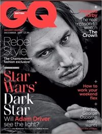 Adam Driver magazine cover appearance GQ British December 2017