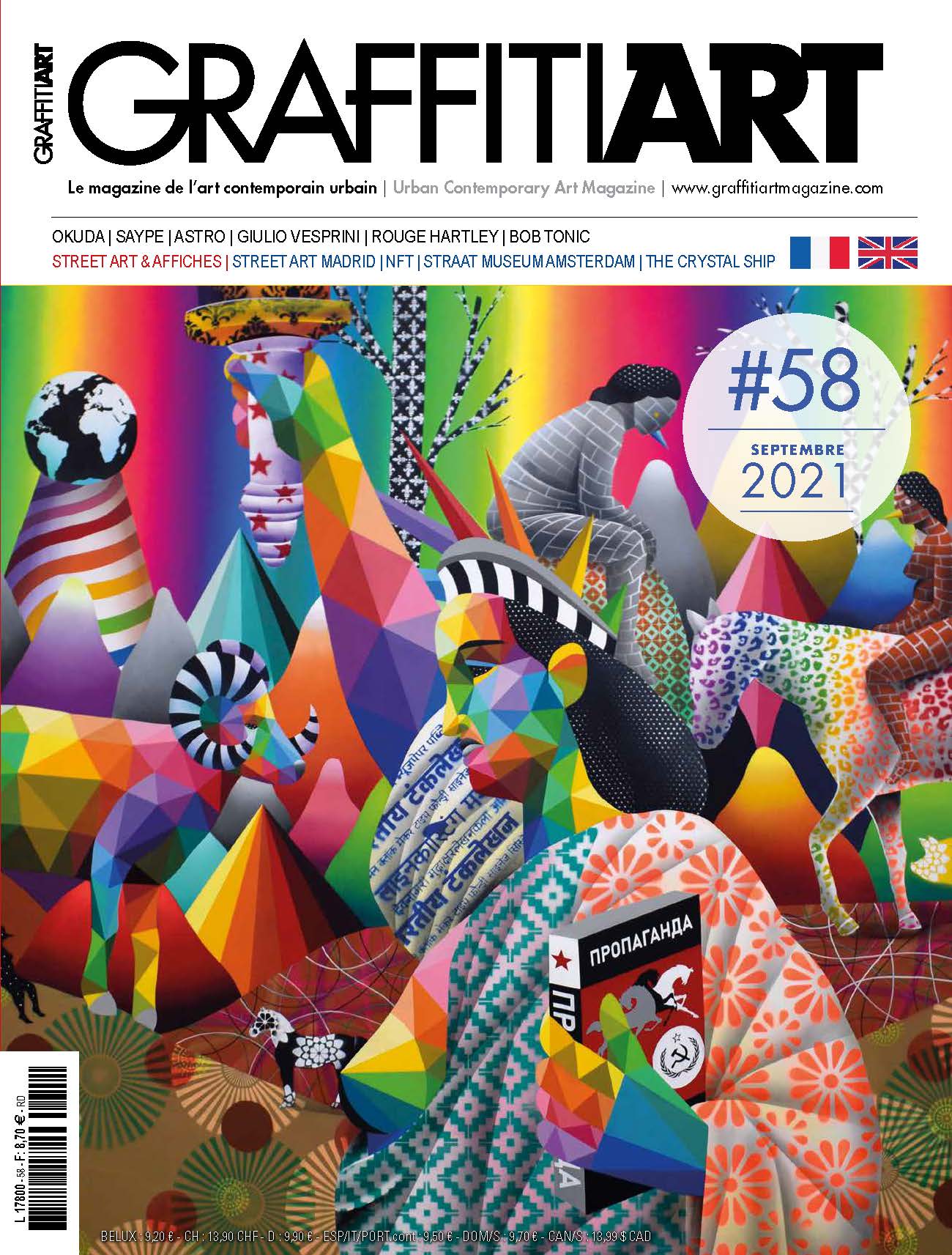 Graffiti Art # 58, September 2021 magazine back issue Graffiti Art magizine back copy 