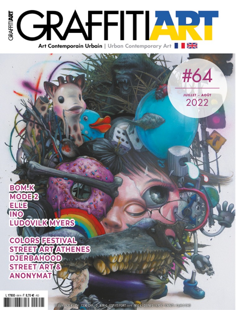 Graffiti Art # 64, July/August 2022 magazine back issue Graffiti Art magizine back copy 