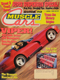 Guide to Muscle Cars April 1992 magazine back issue