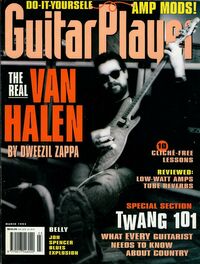 Raye Hollitt magazine cover appearance Guitar Player March 1995