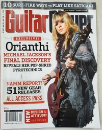 Michael Jackson magazine cover appearance Guitar Player May 2010