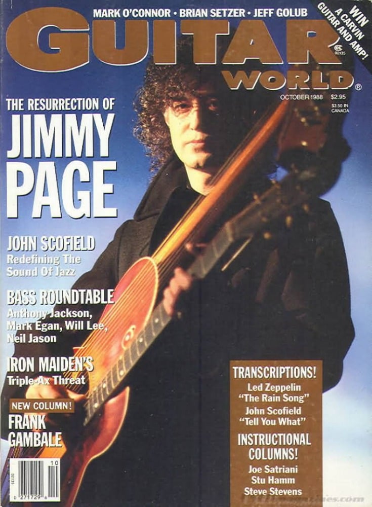 Guitar World October 1988, , The Resurrection Of Jimmy Page