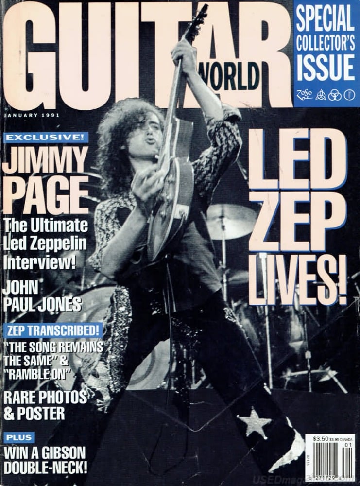 Guitar World January 1991 Magazine Back Issue. Guitar Jan 1991