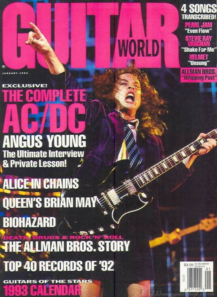 Guitar World January 1993, , Exclusive! The Complete AC/DC Angus