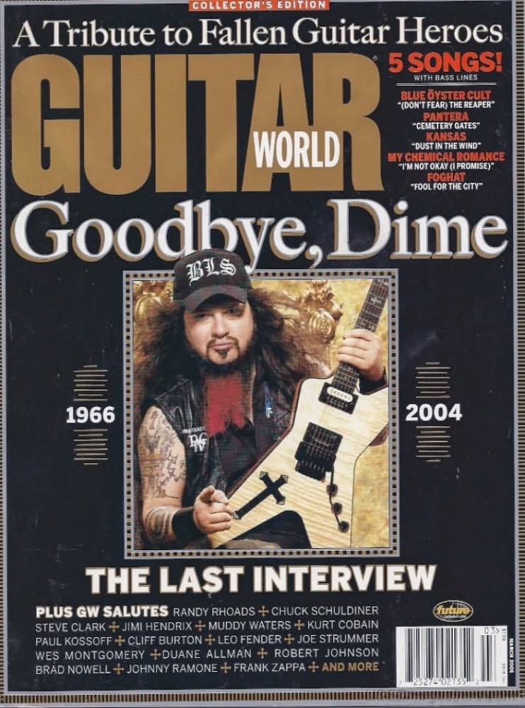 Guitar World March 2005, , A Tribute To Fallen Guitar Heroes Maga