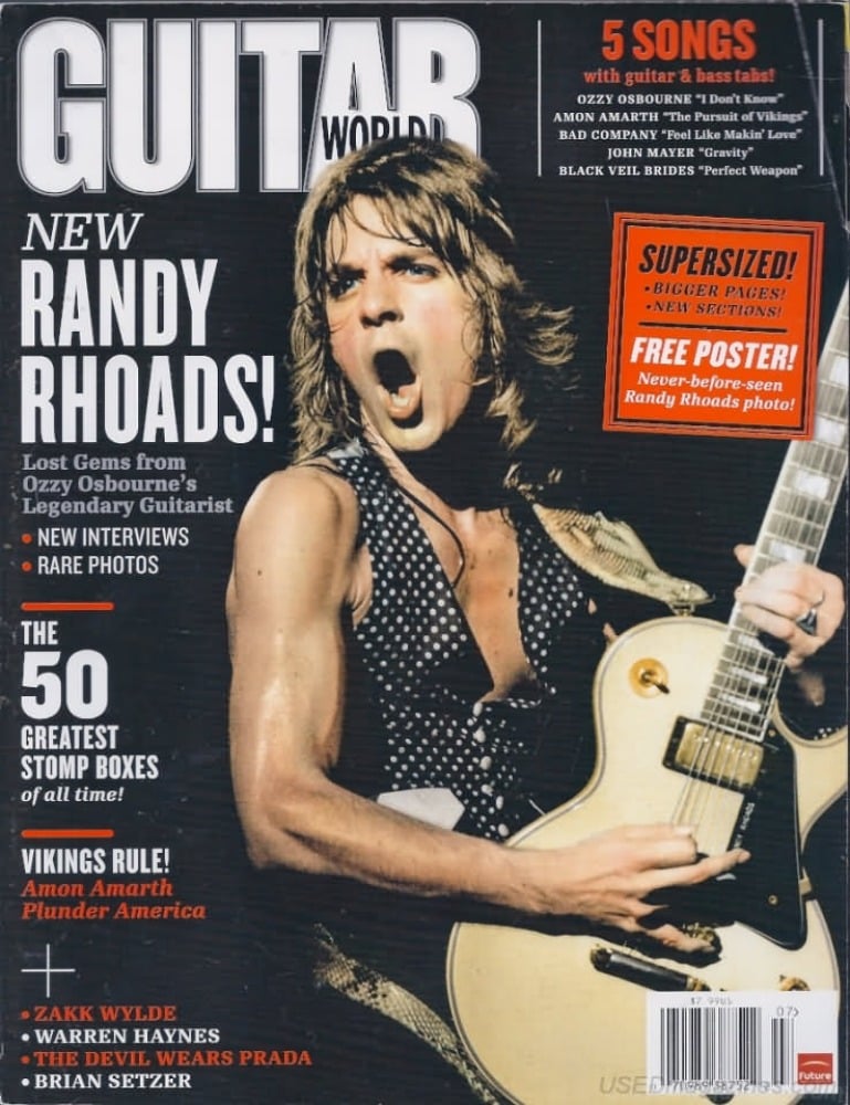 Guitar World July 2011, , New Randy Rhoads! Magazine, Guitar Jul