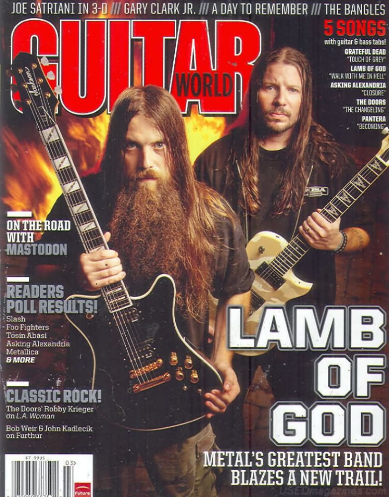 Guitar World March 2012 Magazine Back Issue. Guitar Mar 2012
