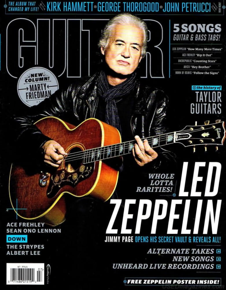 Guitar World July 2014, , New Column! Marty Friedman Magazine, Gu