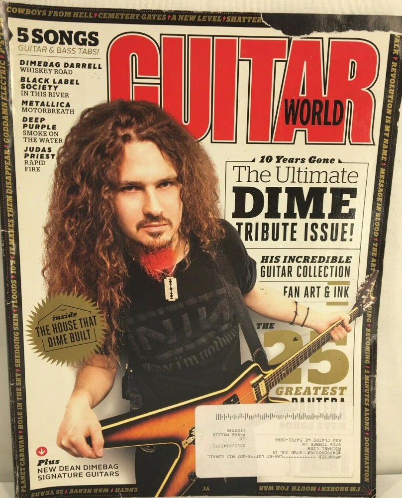 Guitar World February 2015, , 10 Years Gone The Ultimate Dime Tr