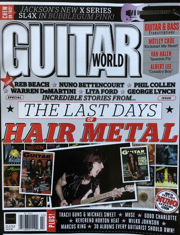 Guitar World February 2019, , Jackson's New X Series SL4X In Bubb