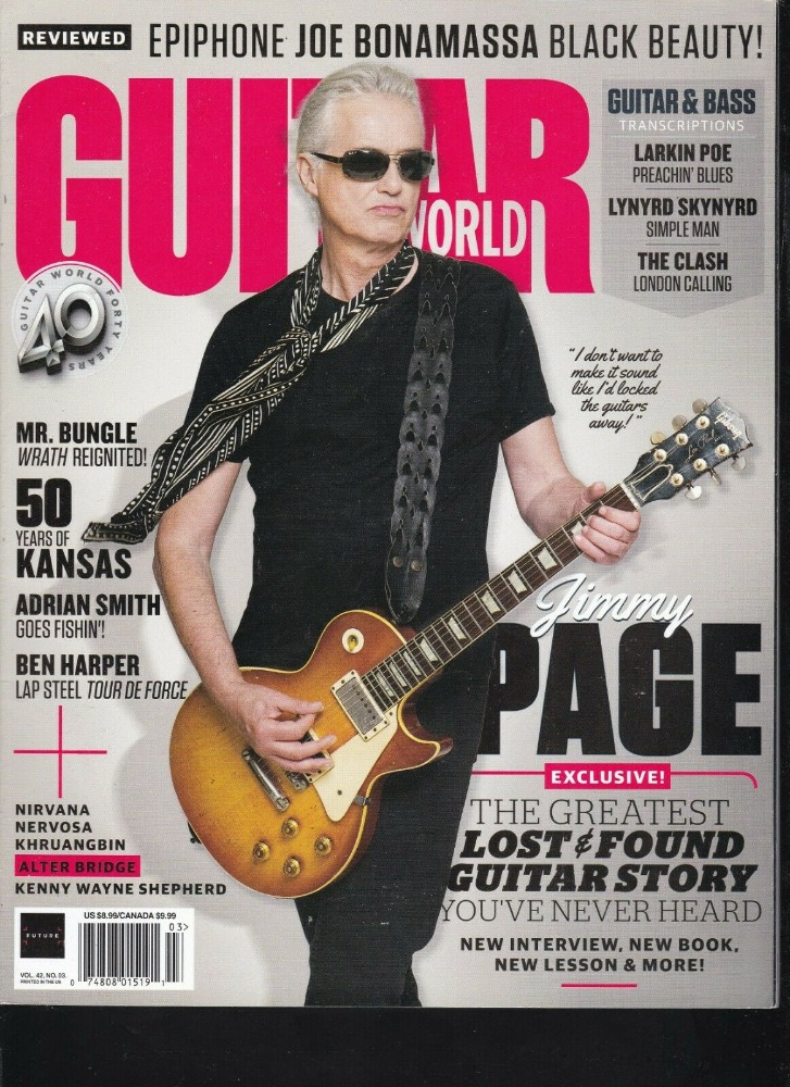 Guitar World March 2021, , Reviewed! Epiphone Joe Bonamassa Black