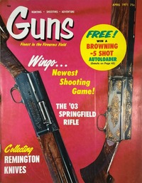 Guns April 1971 magazine back issue cover image