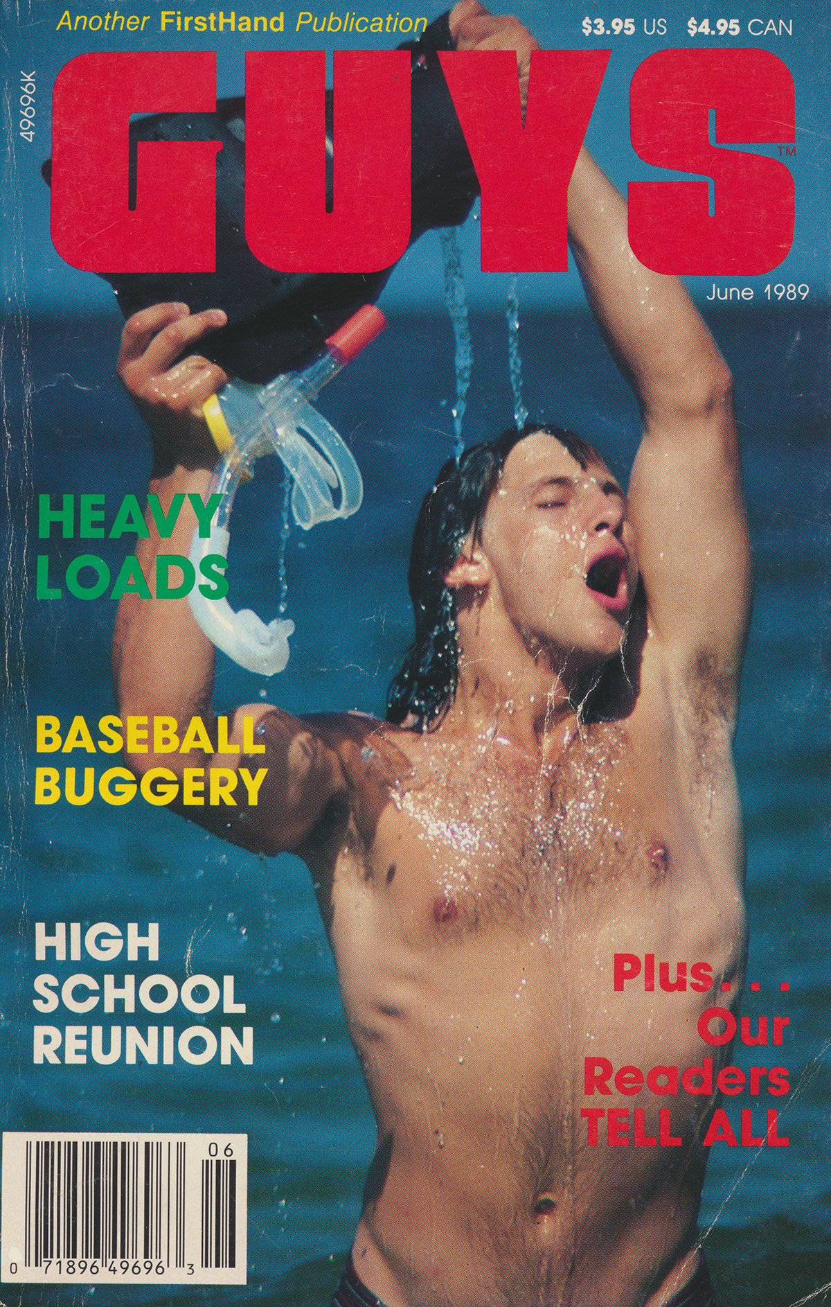 Guys June 1989 magazine back issue Guys magizine back copy 