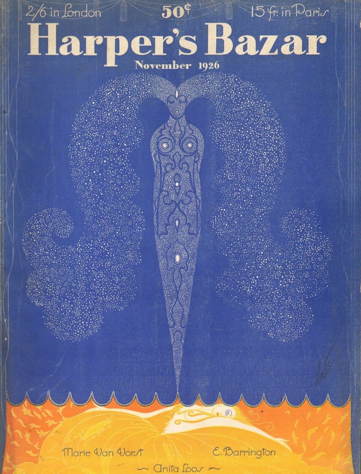 Harper's Bazaar November 1926, , 2/6 In London 50c 15Fr In Paris