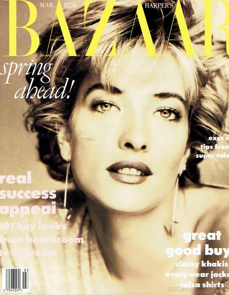 Harper's Bazaar March 1990, , Spring Ahead! Magazine, Bazaar Mar