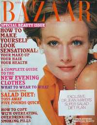 Harper's Bazaar April 1974 magazine back issue cover image
