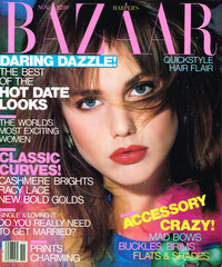 Harper's Bazaar November 1986 magazine back issue cover image