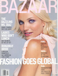 Taylor Charly magazine cover appearance Harper's Bazaar October 2000