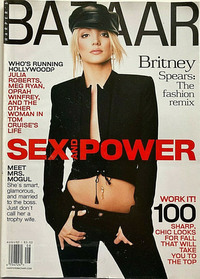 Julia Roberts magazine cover appearance Harper's Bazaar August 2001