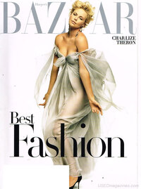 Taylor Charly magazine cover appearance Harper's Bazaar October 2005
