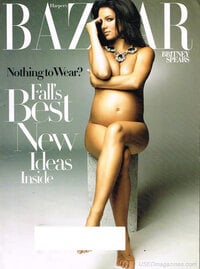 Britney Spears magazine cover appearance Harper's Bazaar August 2006