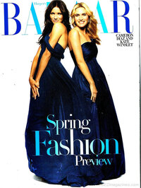 Kate Winslet magazine cover appearance Harper's Bazaar January 2007