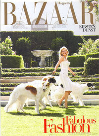 Kirsten Dunst magazine cover appearance Harper's Bazaar October 2008