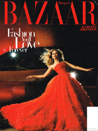 Scarlett Johansson magazine cover appearance Harper's Bazaar February 2009