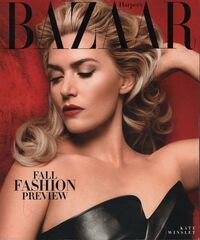 Kate Winslet magazine cover appearance Harper's Bazaar June/July 2014